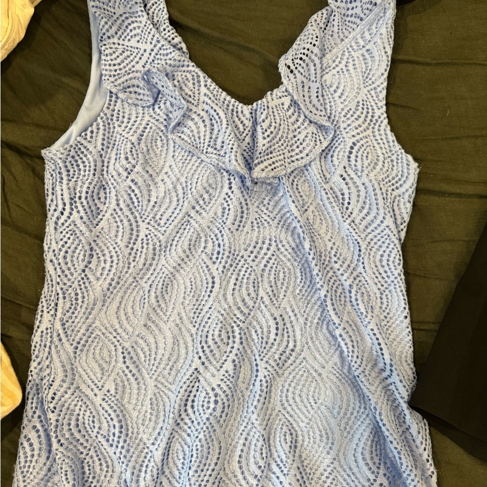 Lily Pulitzer Lavender Blue Top size L
